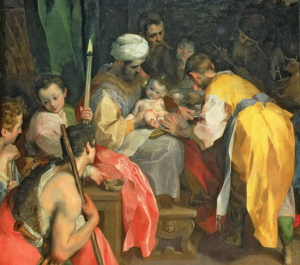 La circoncisione - Louvre, dettaglio, Barocci Federico